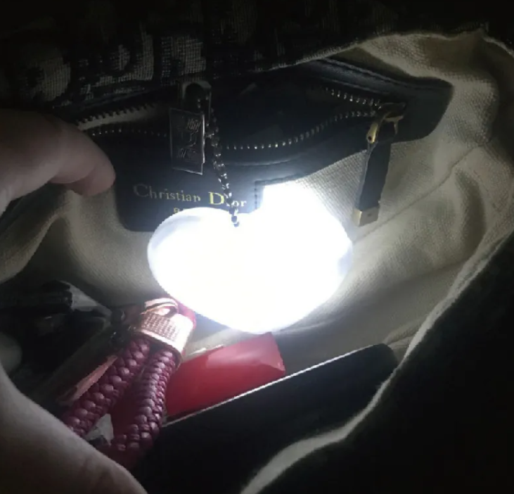 Heart Glow LED Handbag Light