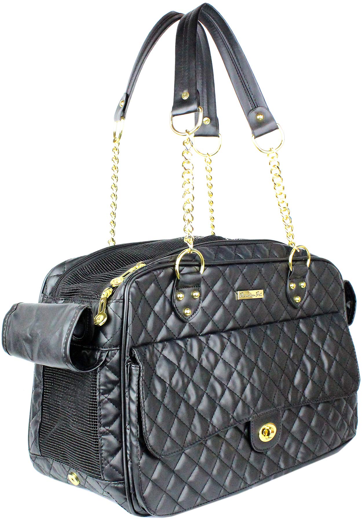 Chic Parisian Pet Tote - London Black