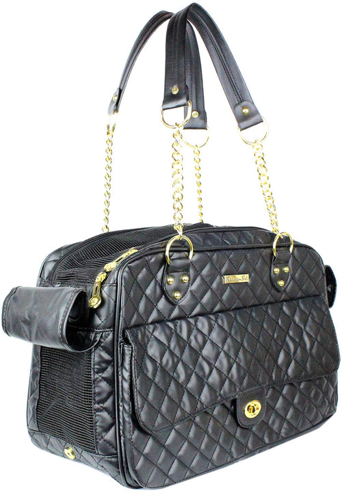 Chic Parisian Pet Tote - London Black